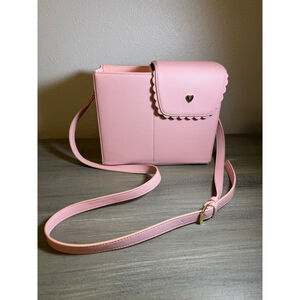 Kate Gabrielle Ella Bag, cup holder purse made of faux leather pink